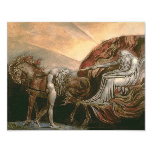 William Blake "God Judging Adam" Foto Afdruk (Voorkant)