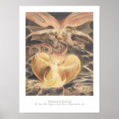 William Blake Great Red Dragon Woman Clothed Sun Poster (Voorkant)