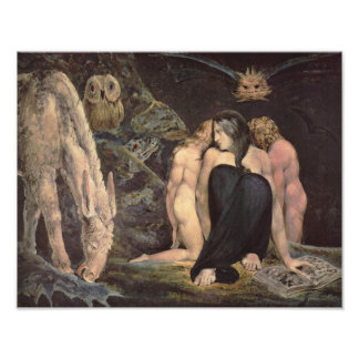 William Blake "Hecate Night of Enitharmon's Joys" Foto Afdruk