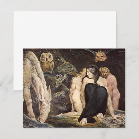 William Blake Hecate-uitnodigingen Kaart (Voorkant / Achterkant)