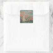 William Blake | Het boek Thel; Bord 4 Vierkante Sticker (Tas)