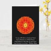 William Blake "het citaat Wereld in van een Korrel Kaart (Gele Bloem)