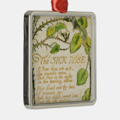 William Blake | Het zieke Roos van Innoc Metalen Ornament (Rechts)