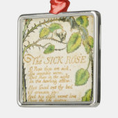 William Blake | Het zieke Roos van Innoc Metalen Ornament (Links)