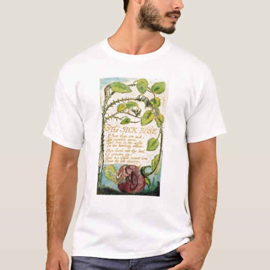 William Blake | Het zieke Roos van Innoc T-shirt (Voorkant)