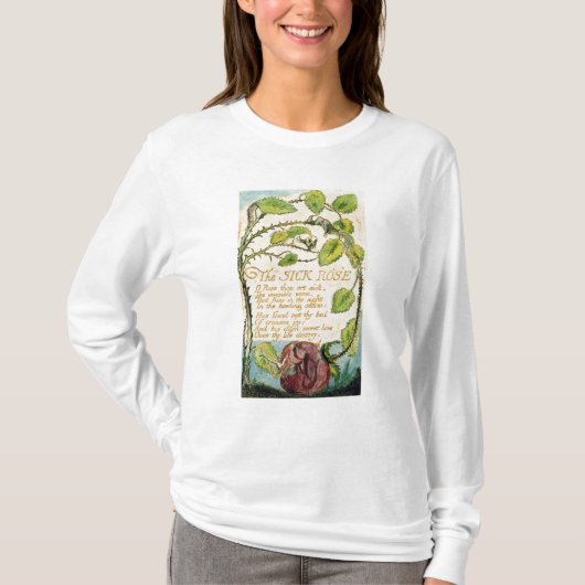 William Blake | Het zieke Roos van Innoc T-shirt (Voorkant)