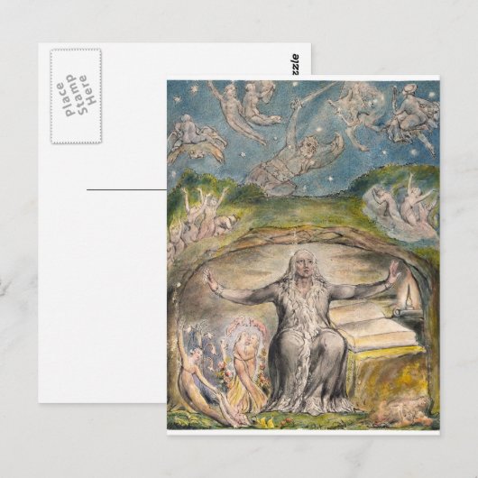 William Blake: Illustratie bij Milton's L'Allegro Briefkaart (Voorkant / Achterkant)