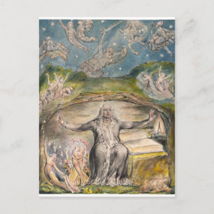 William Blake: Illustratie bij Milton's L'Allegro Briefkaart