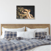 William Blake Isaac Newton Canvas Afdruk (Insitu (Slaapkamer))
