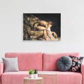 William Blake Isaac Newton Canvas Afdruk (Insitu (Woonkamer))