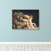 William Blake Isaac Newton Canvas Afdruk (Insitu (Houten vloer))