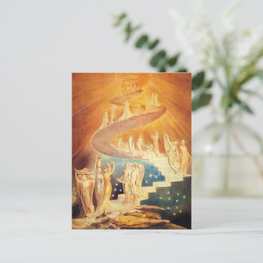 William Blake Jacob's Ladder Briefkaart (Staand voorkant)