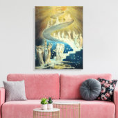 William Blake Jacob's Ladder Canvas Afdruk (Insitu (Woonkamer))