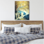 William Blake Jacob's Ladder Canvas Afdruk (Insitu (Slaapkamer))