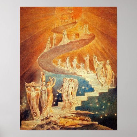 William Blake: Jacob's Ladder Poster (Voorkant)