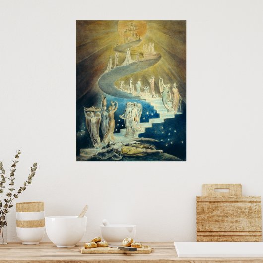 William Blake Jacob's Ladder Poster (Keuken)