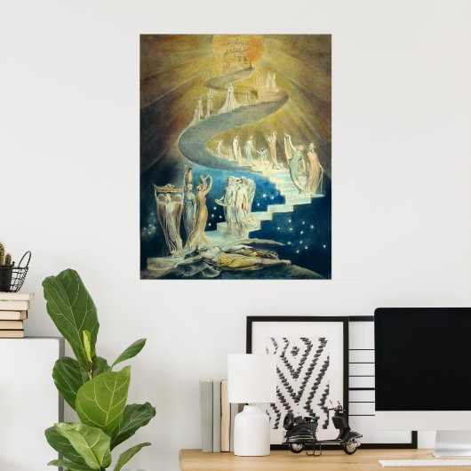 William Blake Jacob's Ladder Poster (Thuiskantoor)