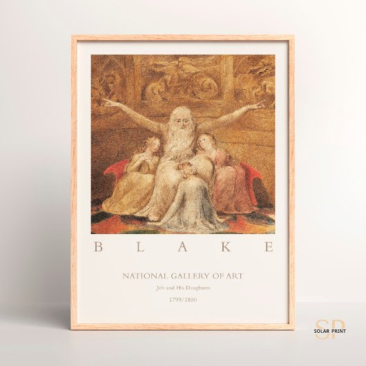 William Blake Job en zijn dochters Kunst Poster