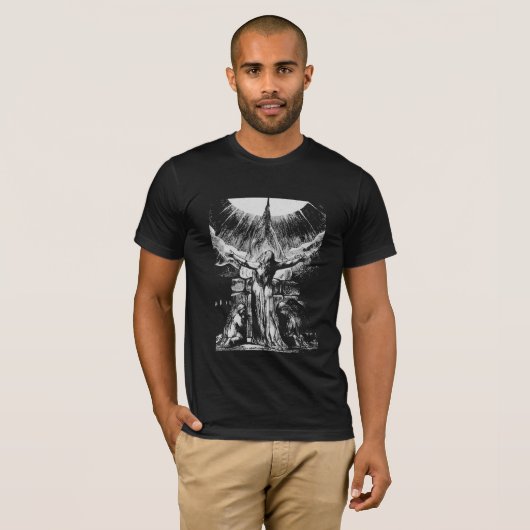 William Blake Job Etching T-shirt (Voorkant volledig)