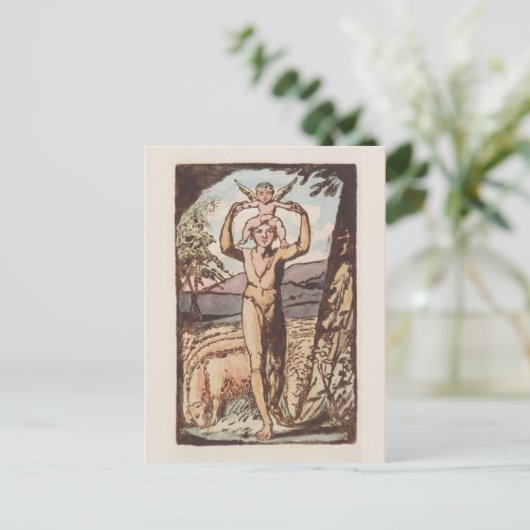 William Blake, Langen van Ervaring, Antiek druk Briefkaart (Staand voorkant)