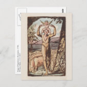 William Blake, Langen van Ervaring, Antiek druk Briefkaart (Voorkant / Achterkant)