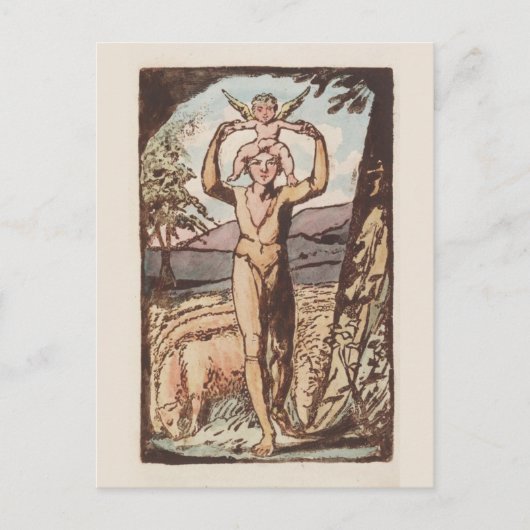William Blake, Langen van Ervaring, Antiek druk Briefkaart (Voorkant)