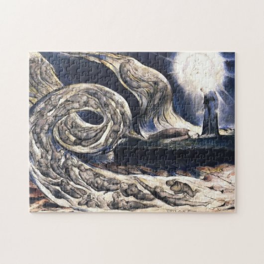 William Blake Lovers' Whirlwind illustreert de hel Legpuzzel (Horizontaal)