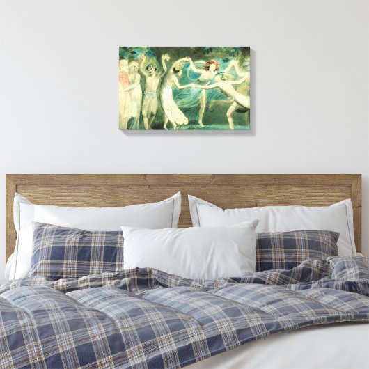 William Blake Midsummer Night’s Dream Canvas Print (Insitu (Slaapkamer))