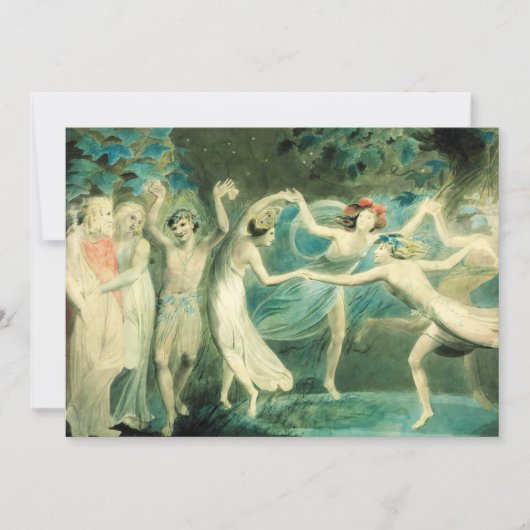 William Blake MidSummer Night's Dream Invitations Kaart (Voorkant)