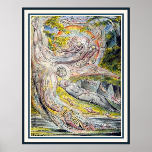 William Blake: Milton's mysterieuze droom Poster (Voorkant)