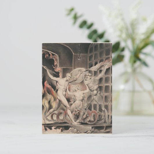 William Blake: Milton's Paradise Lost Briefkaart (Staand voorkant)