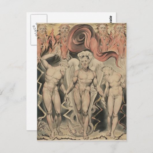 William Blake: Milton's Paradise Lost Briefkaart (Voorkant / Achterkant)