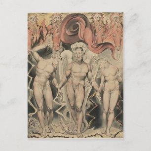 William Blake: Milton's Paradise Lost Briefkaart