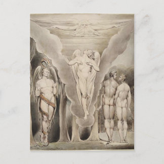 William Blake: Milton's Paradise Lost Briefkaart