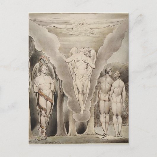 William Blake: Milton's Paradise Lost Briefkaart (Voorkant)