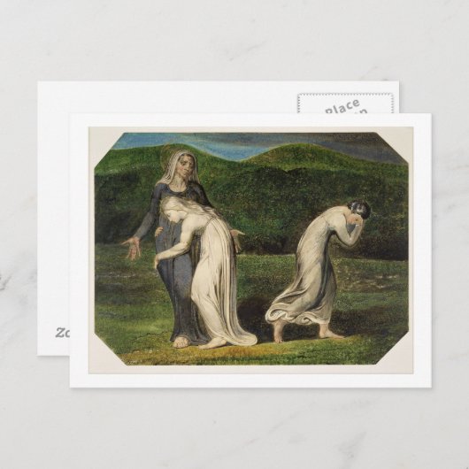 William Blake | Naomi entreating Ruth and Orpah to Briefkaart (Voorkant / Achterkant)