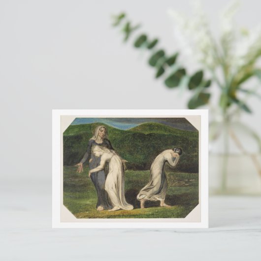 William Blake | Naomi entreating Ruth and Orpah to Briefkaart (Staand voorkant)