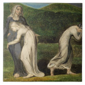 William Blake | Naomi entreating Ruth and Orpah to Tegeltje (Voorkant)