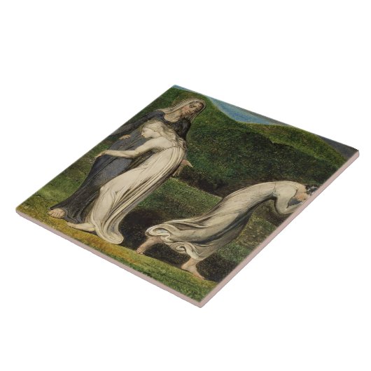 William Blake | Naomi entreating Ruth and Orpah to Tegeltje (Zijkant)