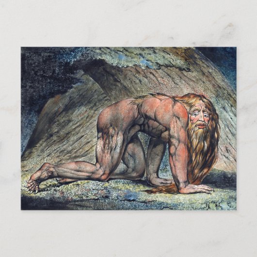William Blake Nebuchadnezzar Briefkaart (Voorkant)