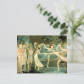 William Blake Oberon, Titania en Puck met Fairie Briefkaart (Staand voorkant)