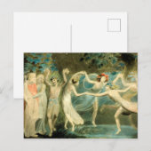 William Blake Oberon, Titania en Puck met Fairie Briefkaart (Voorkant / Achterkant)