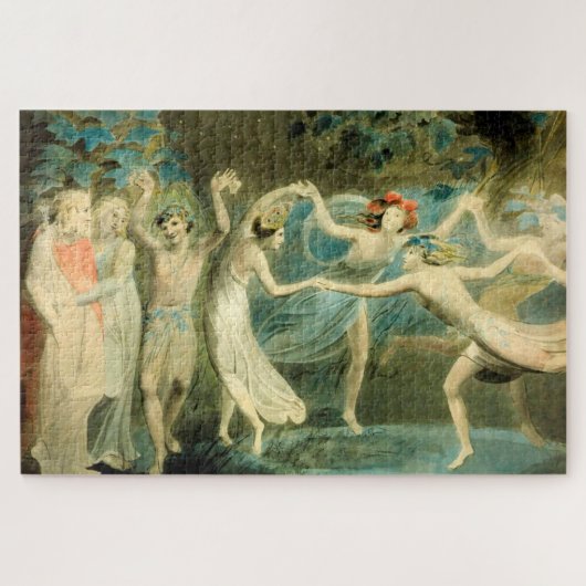 William Blake Oberon, Titania en Puck met Fairie Legpuzzel (Horizontaal)