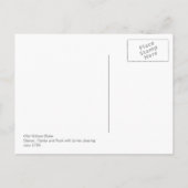 William Blake Oberon Titania en Puck met feiries Briefkaart (Achterkant)