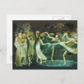 William Blake Oberon Titania en Puck met feiries Briefkaart (Voorkant / Achterkant)