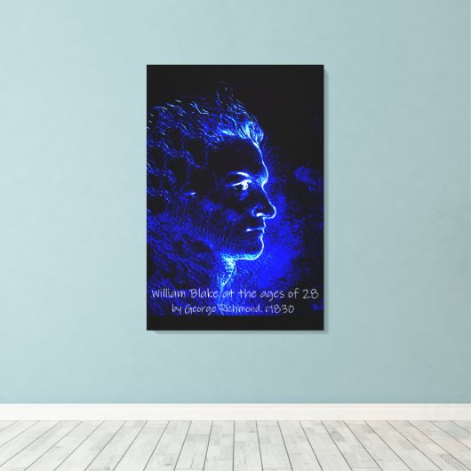 William Blake op 28 Canvas Afdruk (Insitu (Houten vloer))