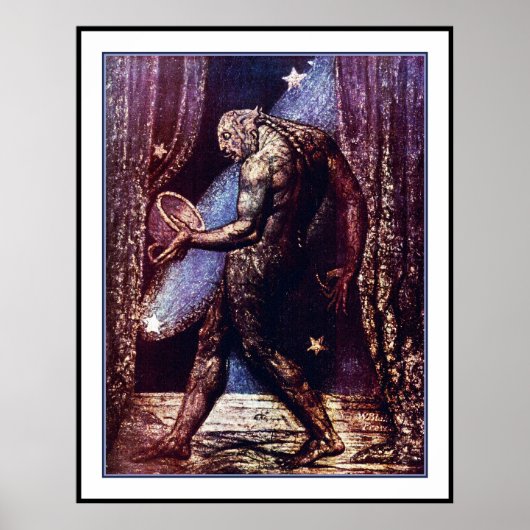 William Blake Poster: Ghost of a Flea Poster (Voorkant)