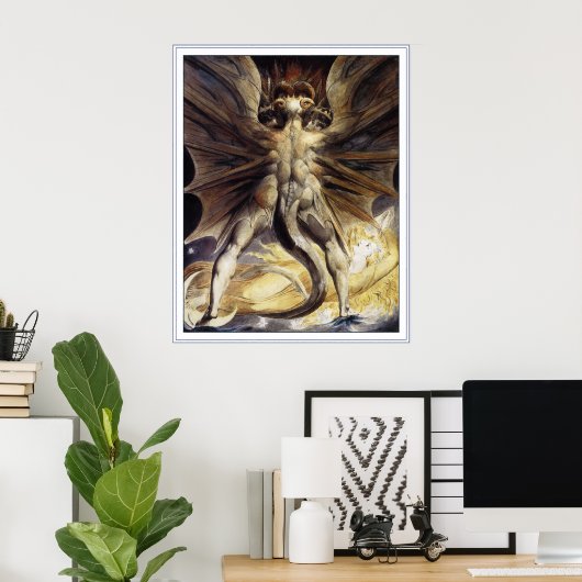 William Blake Poster Print: Grote Rode draak (Thuiskantoor)