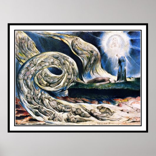William Blake Poster Print: "Whirlwind of Lovers" (Voorkant)