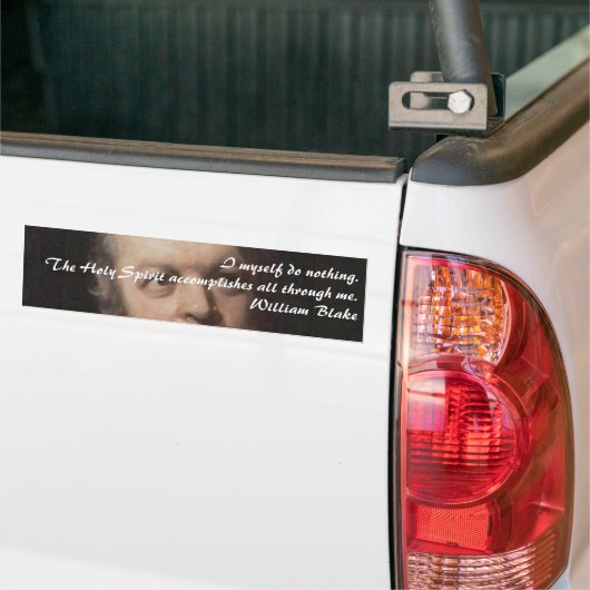 William Blake Quote Bumpersticker (Op Truck)